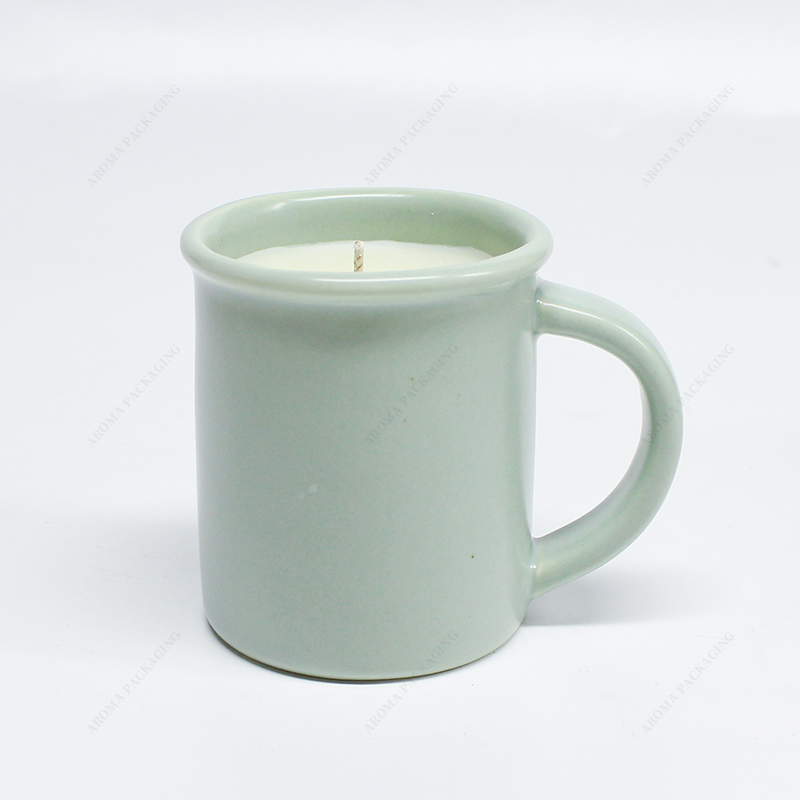 matte ceramic candle jar for candle